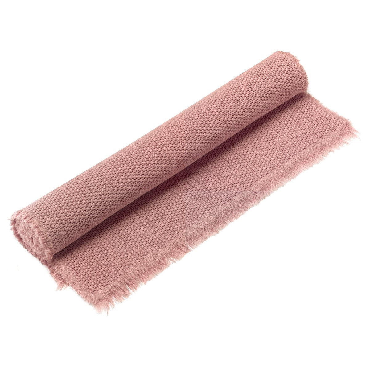 VIVARAISE - Tapis de bain uni Elly Blush 54 x 64