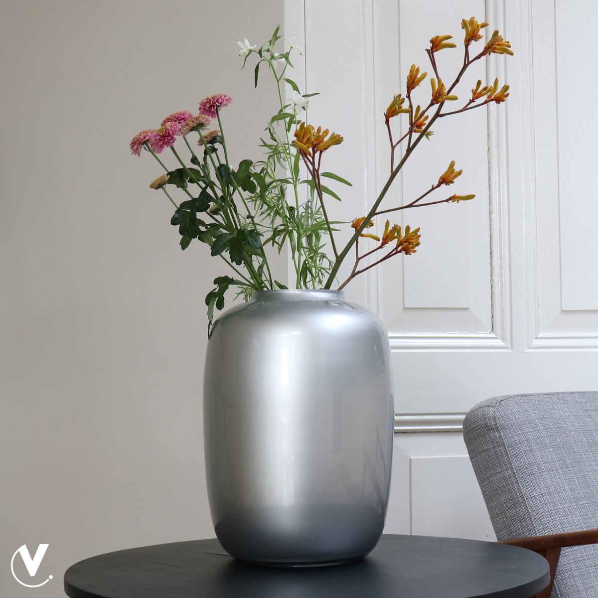 Vase the World - Vaas - Artic silver