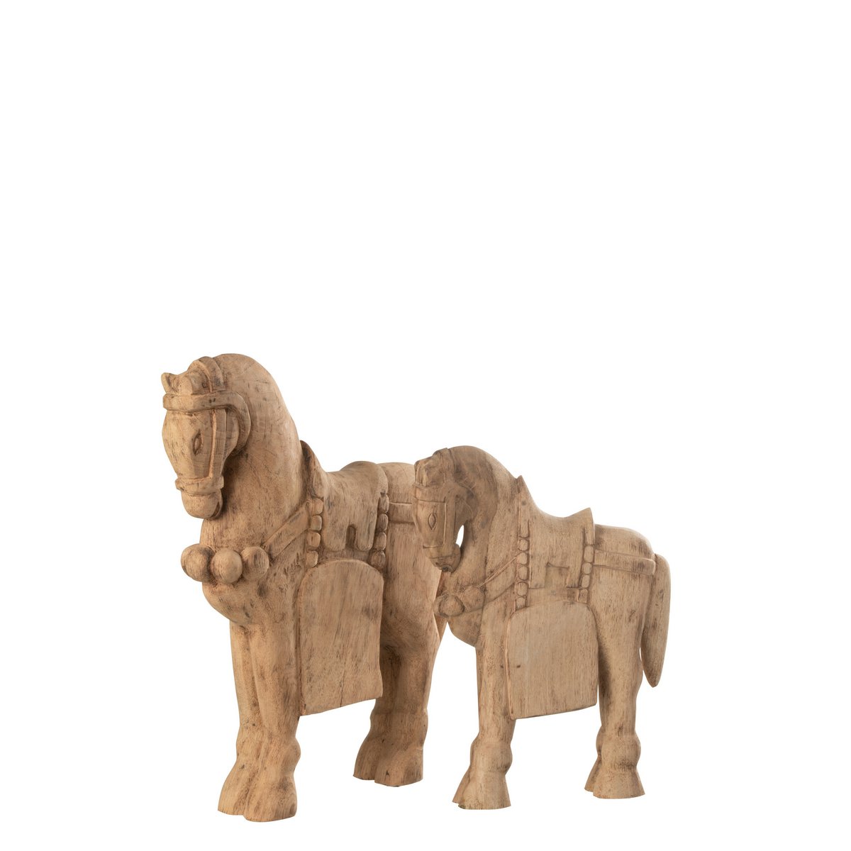 J-Line – Figur Cheval – Bois – Natur – Groß