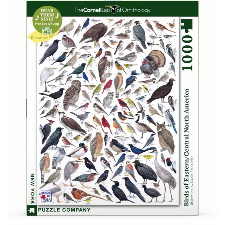 New York Puzzle Company - Puzzle 'Oiseaux de l'Est/Centr. Amérique du Nord' (1000 pièces)