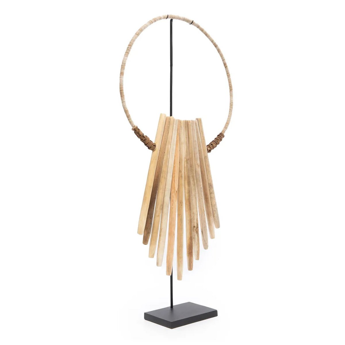 Bazar Bizar - Decoratief figuur op standaard 'Wooden Sticks' (Naturel)