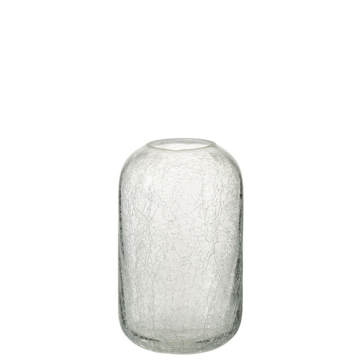 J-Line - Lantern Crackle - Kerzenhalter - Glas - Transparent - Klein