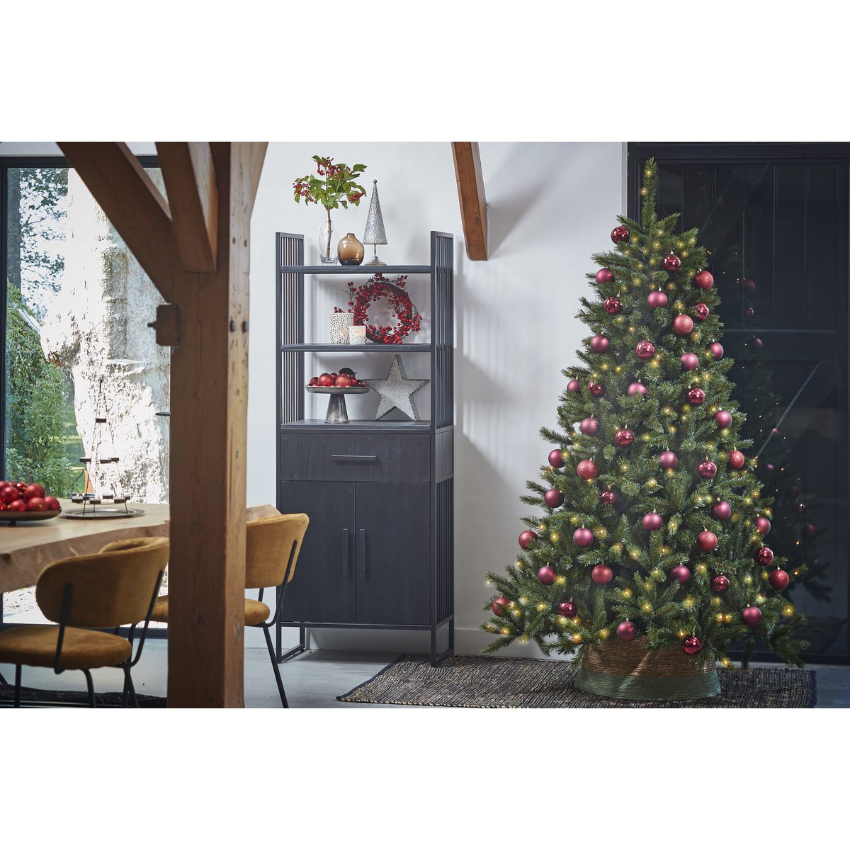 Maison d'Abri® - Forest Frosted Künstlicher Weihnachtsbaum - H215 x Ø140 cm - Grün