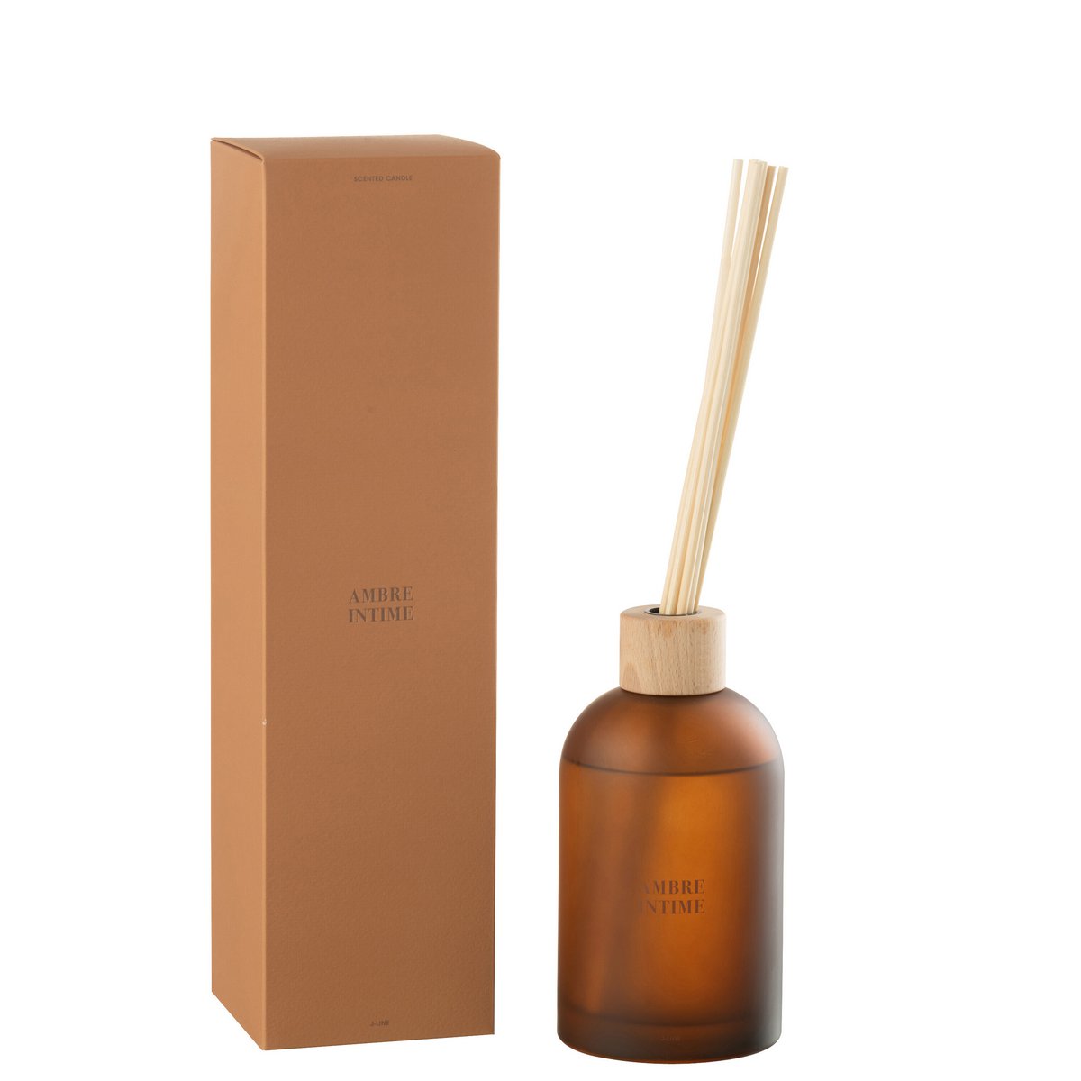 J-Line - Huile parfumée + Sticks - Accords Essentiels - Ambre Intime - Ocre