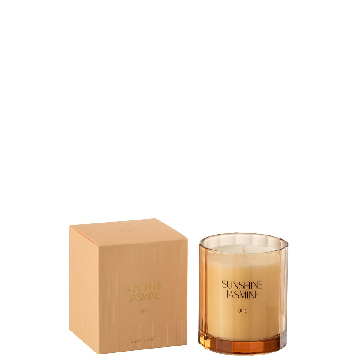 J-Line - Bougie Parfumée Sunshine Jasmine Glass - 30 Heures