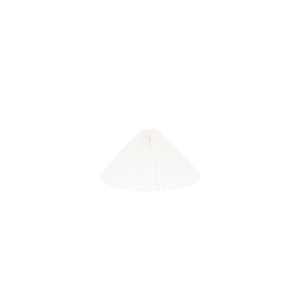 Housevitamin - Abat-jour 'Pleated' (Taille M, Blanc)