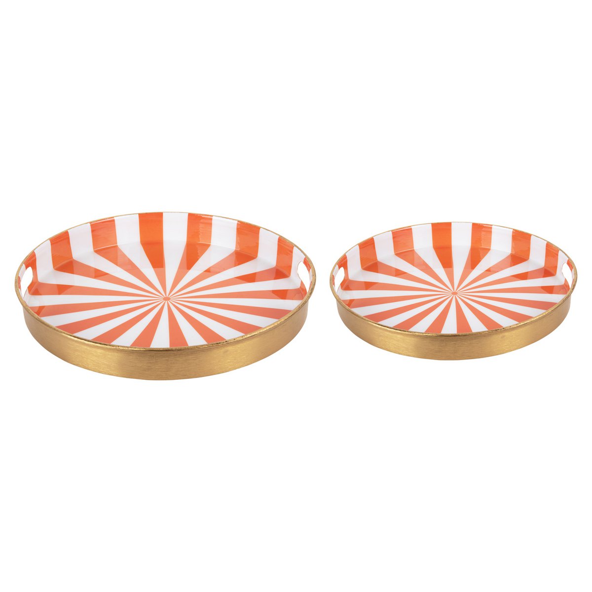 Present Time – Candy Swirl Tablett-Set, 2er-Set – PT4205OR