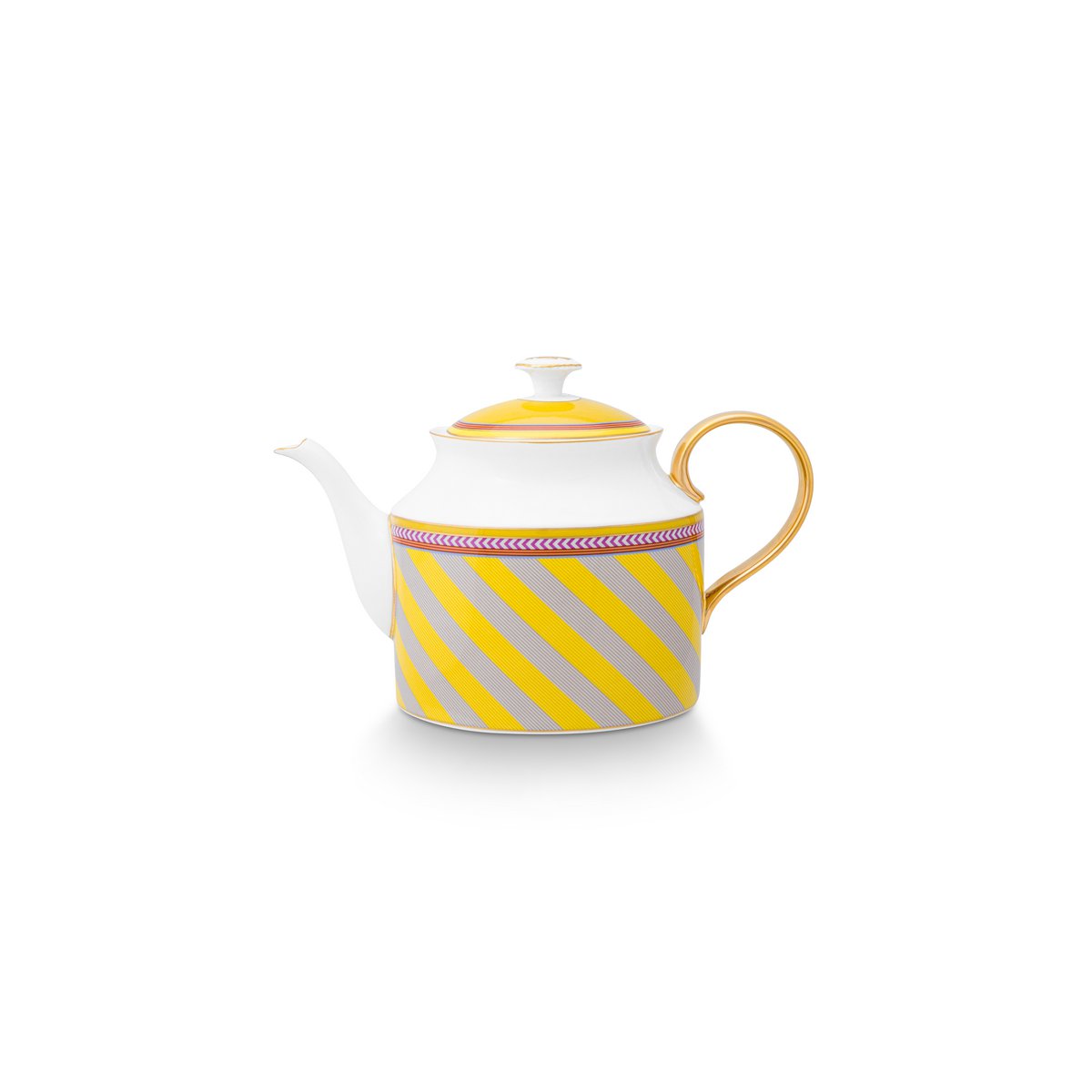 Pip Studio - Tea Pot Large Pip Chique Stripes Yellow 1.8ltr