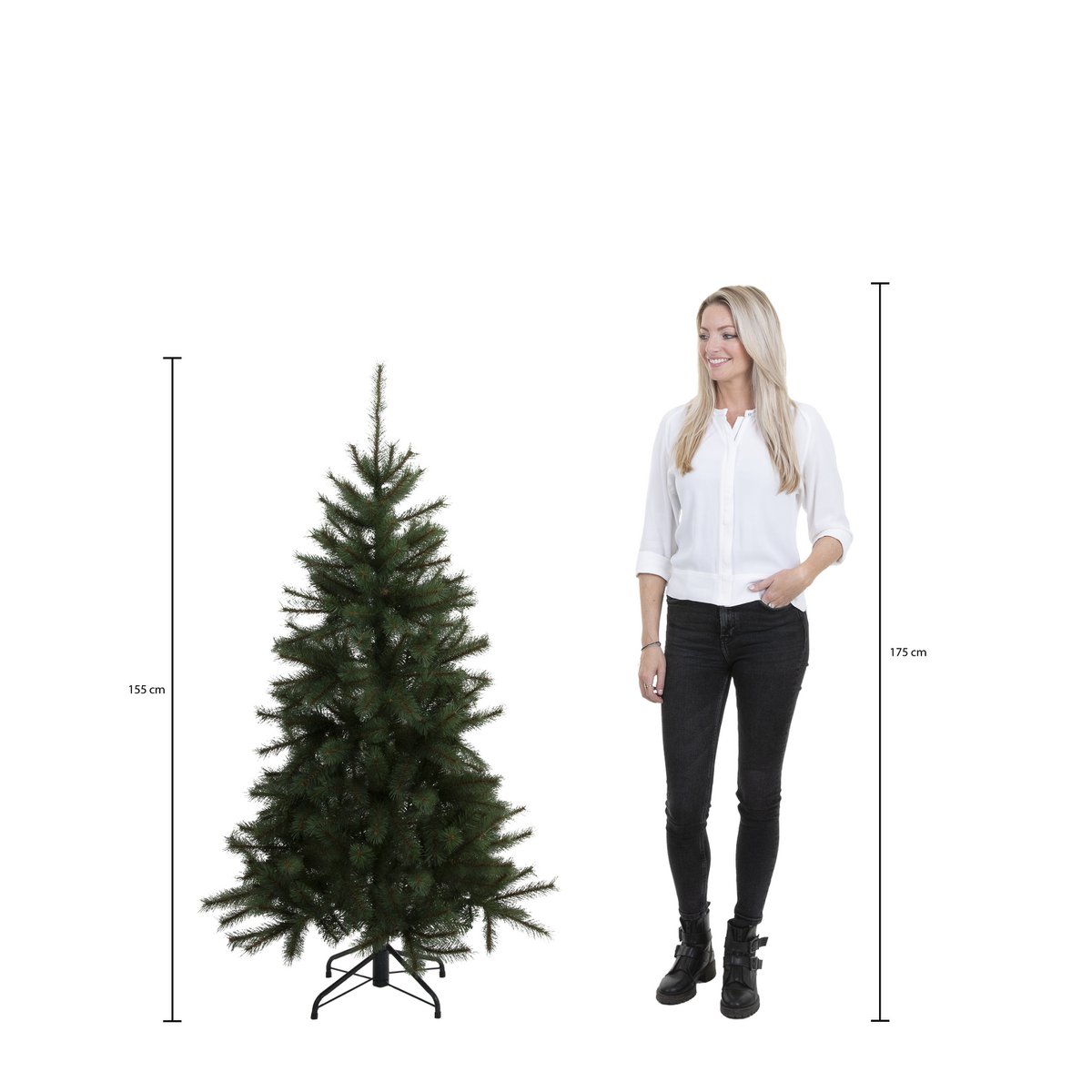 Maison d'Abri® - Tuscan Kunstkerstboom - H155 x Ø99 cm - Groen