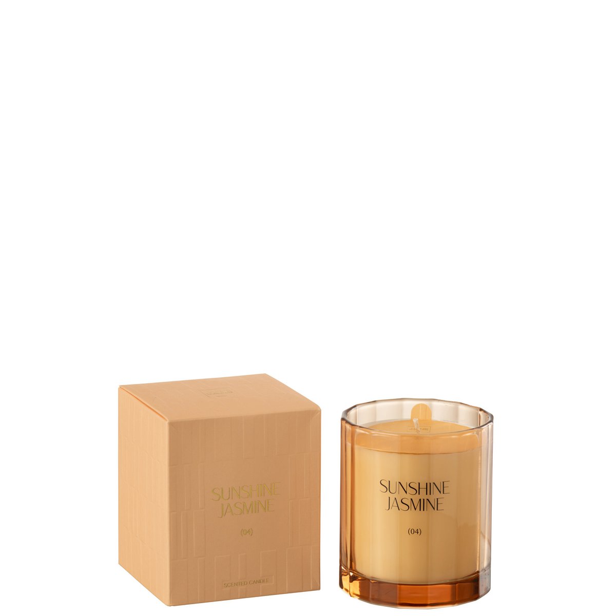 J-Line - Bougie Parfumée Sunshine Jasmine Glass - 30 Heures