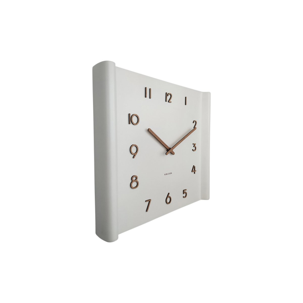 Karlsson - Horloge Murale Sole Carrée Bord Surélevé - KA5960WH