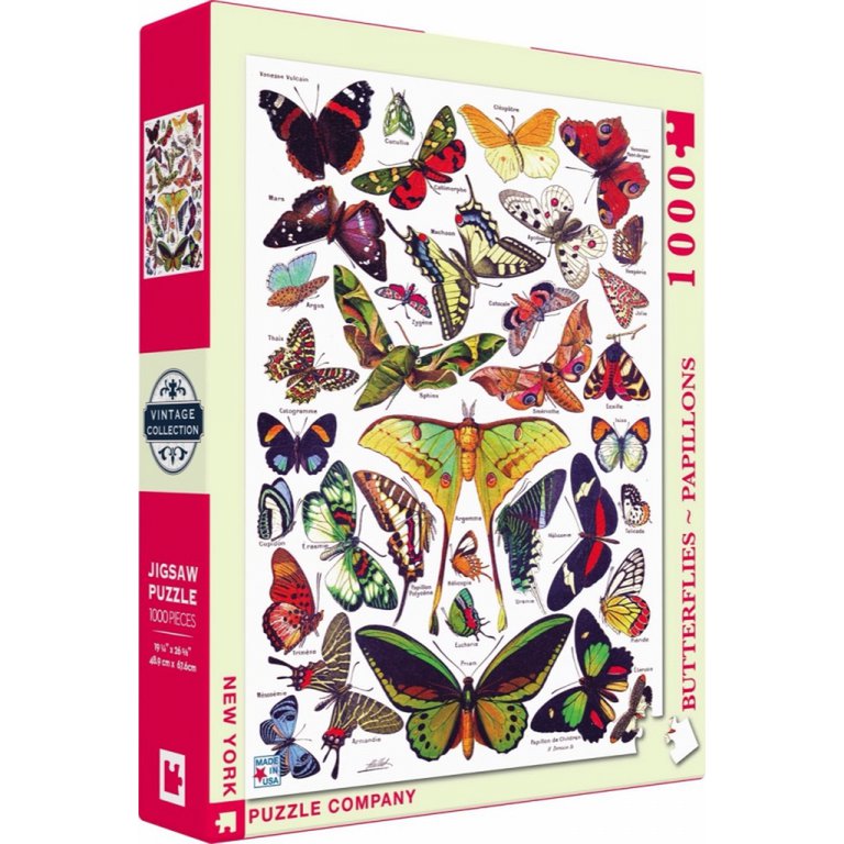 New York Puzzle Company - Puzzle 'Butterflies~Papillons' (1000 Teile)