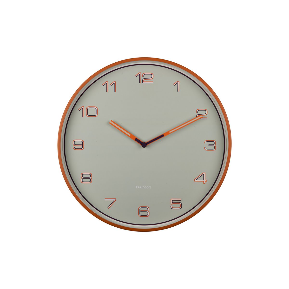 Karlsson - Horloge Murale Chiffres Lignés (Ø40cm) - KA6013OR