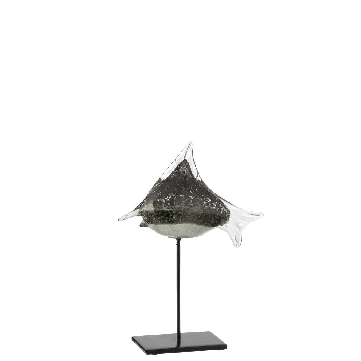 J-Line - Poisson sur Pied Verre/Gris Fer/Noir Petit