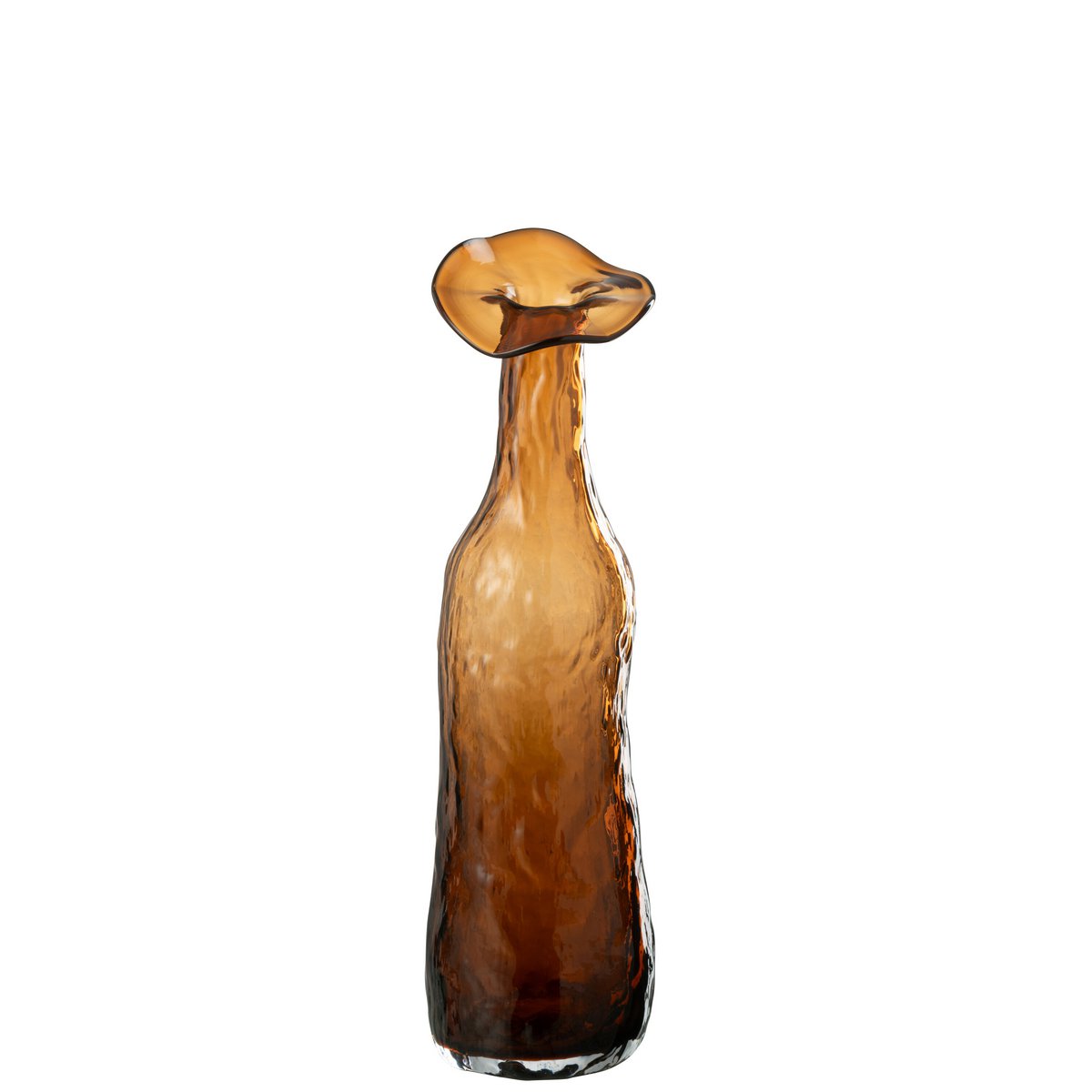 J-Line - Vase Ouverture Marron Moyen