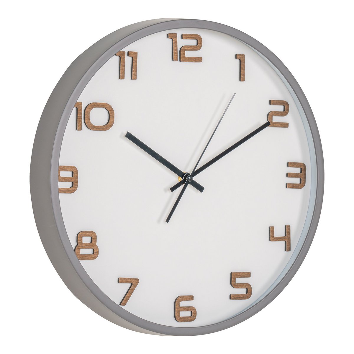 House Nordic - Greenwich Wall Clock - Horloge murale, gris, mouvement silencieux, ronde, ø35 cm