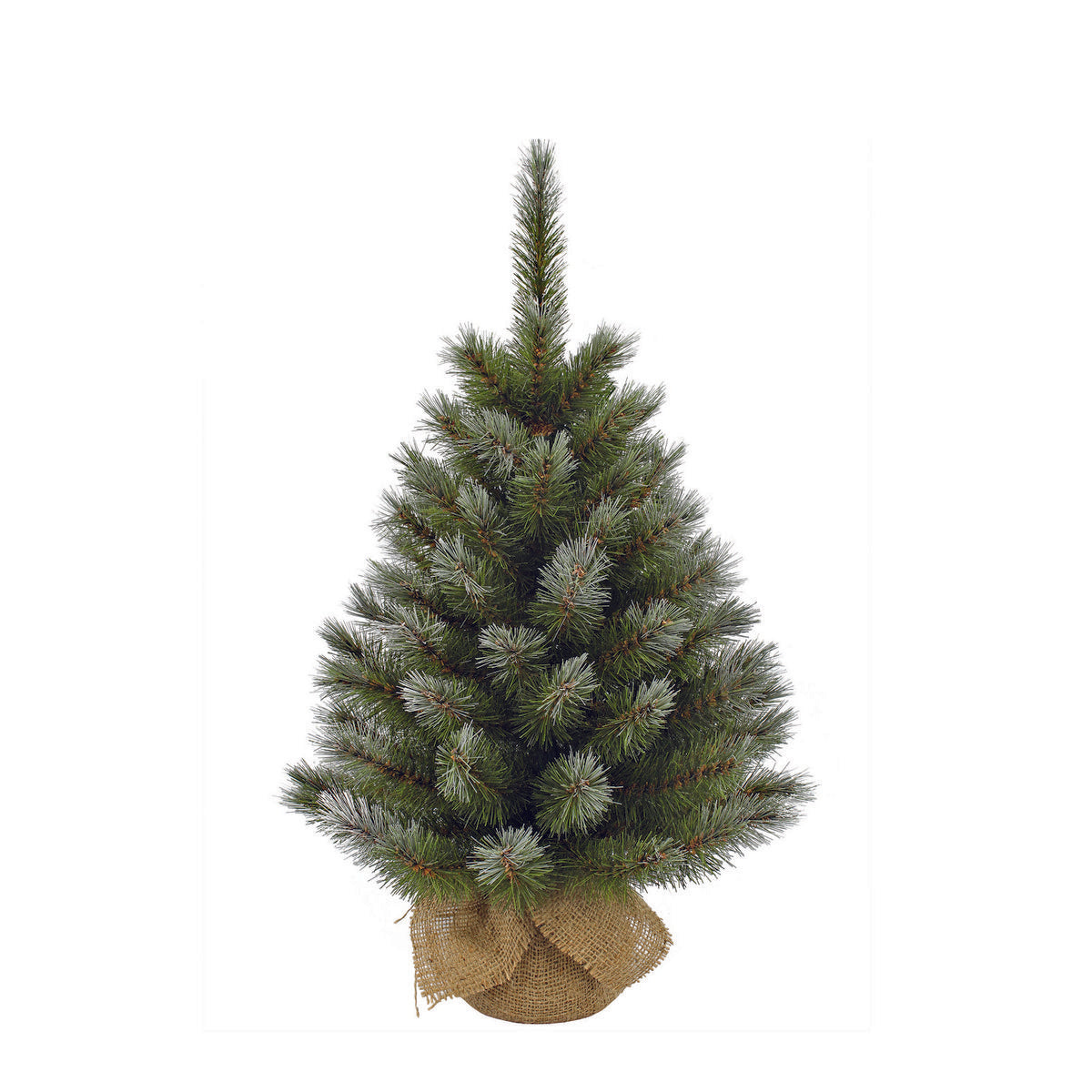 Maison d'Abri® - Pittsburgh Künstlicher Weihnachtsbaum aus Jute - H60 x Ø38 cm - Grün gefrostet