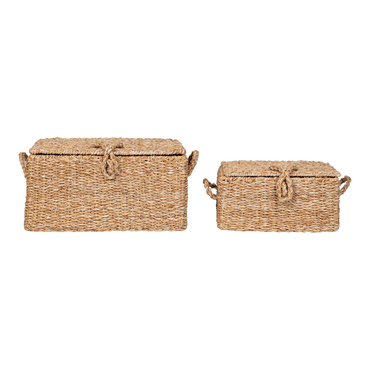 House Nordic - Bogra Basket - Panier, jonc de mer/fer, naturel, lot de 2