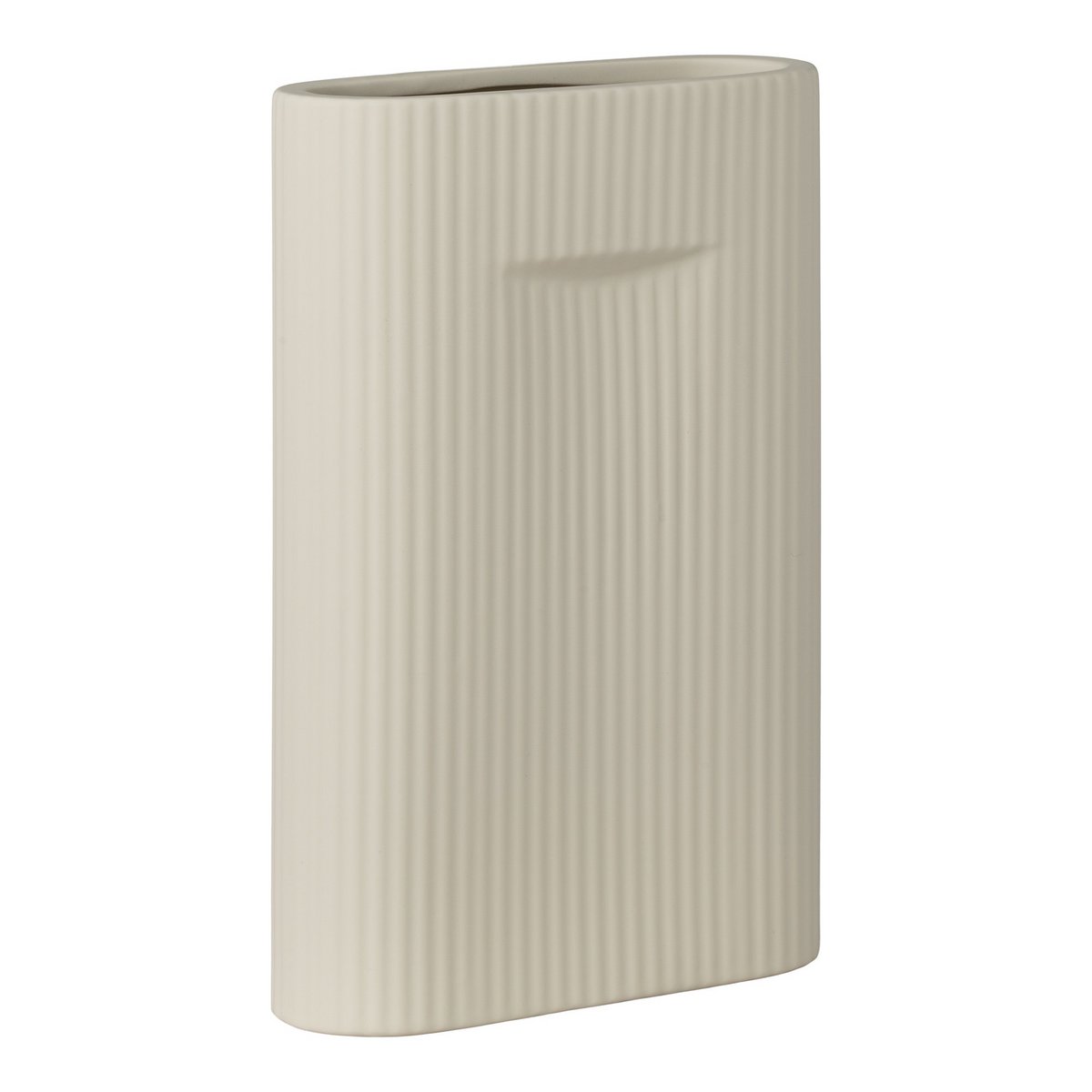 House Nordic - Vase - Vase en céramique, gris, 16,5x6,5x26 cm