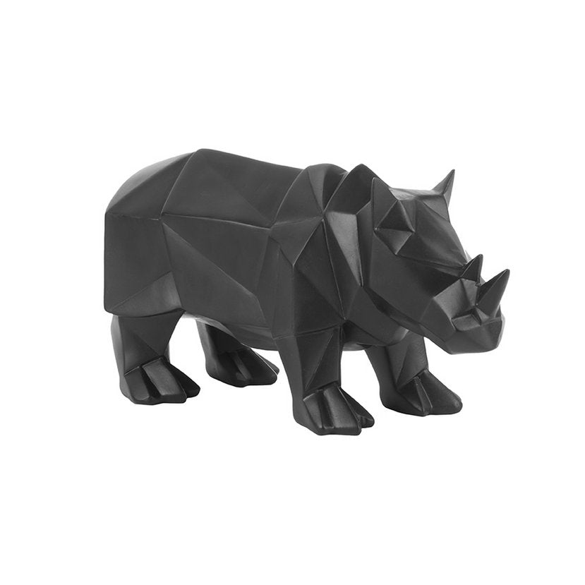 Present Time - Dekorative Statue Origami-Nashorn - PT3432BK