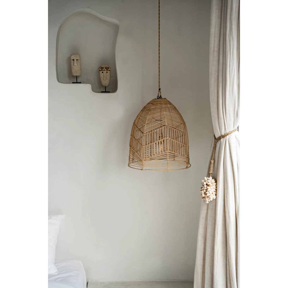 Bazar Bizar - Lampe suspendue 'Bala' (Naturel, M)