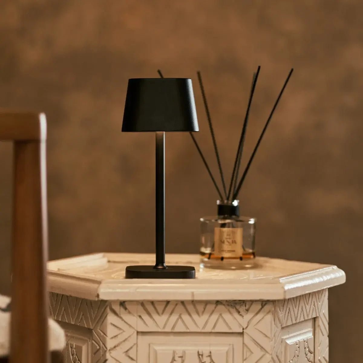 Tavellio-Amsterdam - Ava Zwarte Oplaadbare Tafellamp