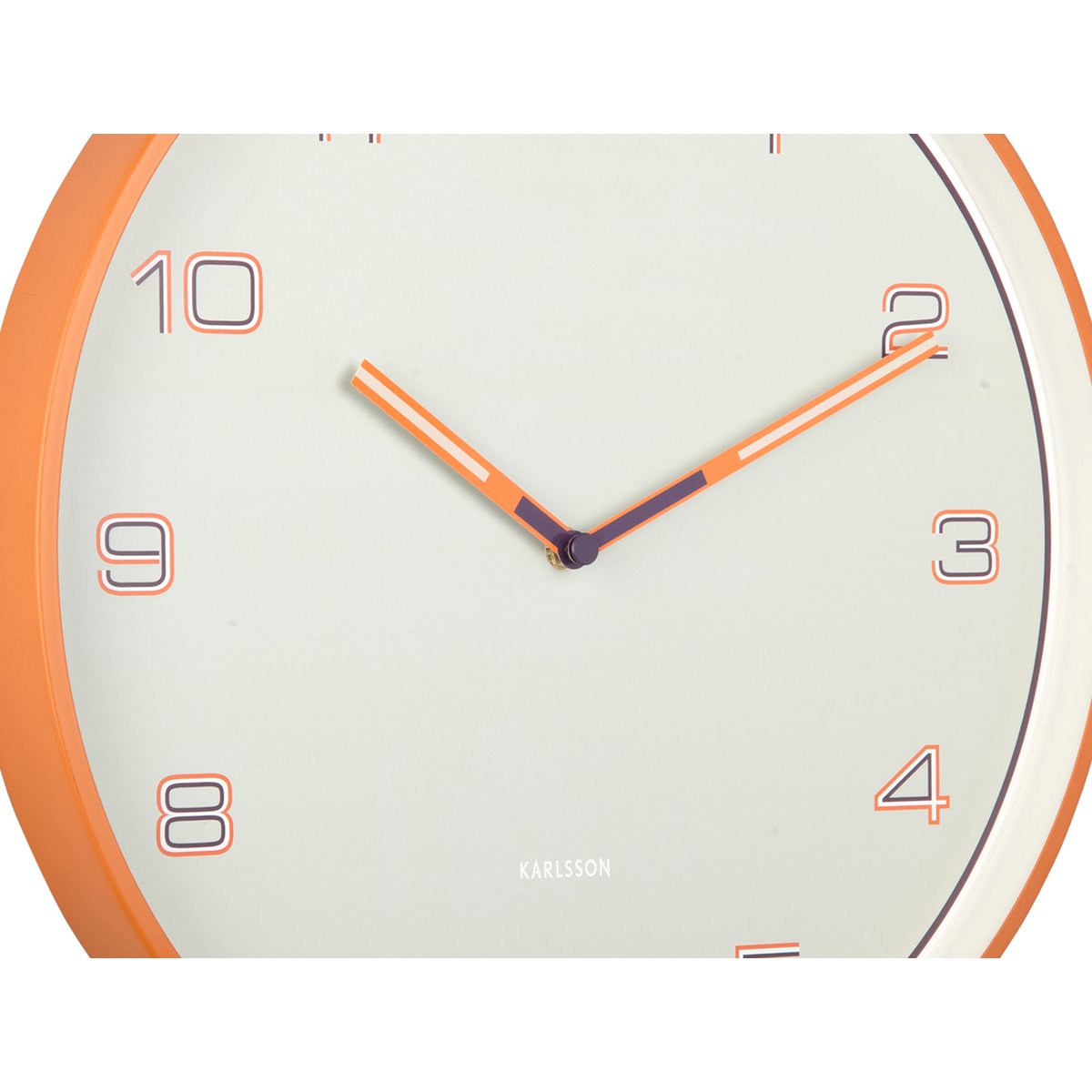 Karlsson - Horloge Murale Chiffres Lignés (Ø40cm) - KA6013OR