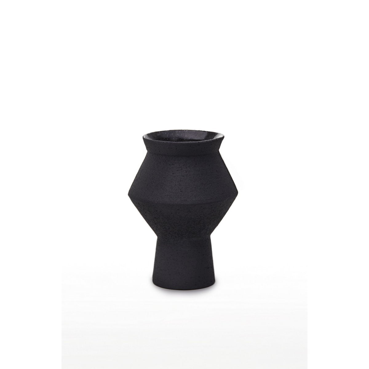 Element Accessories - Grillige hoekige ronde vaas in keramiek, CUZCO 20ZW