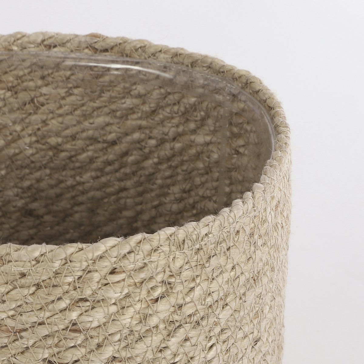 Mica Décorations - Panier à Plantes Atlantic - H20 x Ø20 cm - Jute - Crème