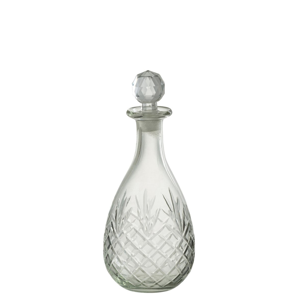 J-Line - Decoratie Fles Faune - Glas - Transparant - Small