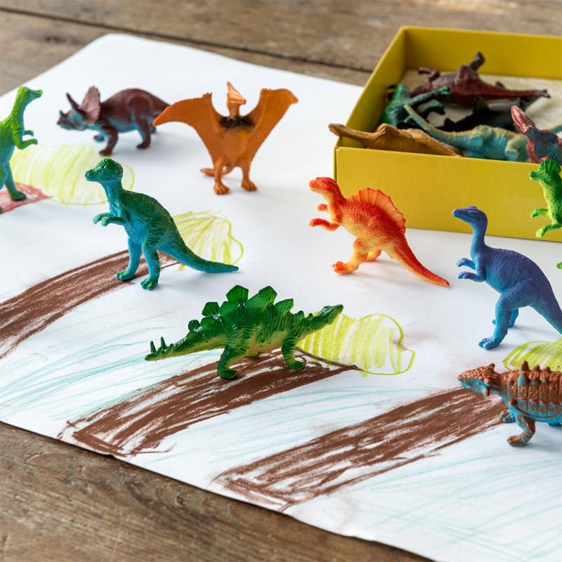 Rex London - Dierenfiguren in doos 'Dinosaurus' (16 stuks)