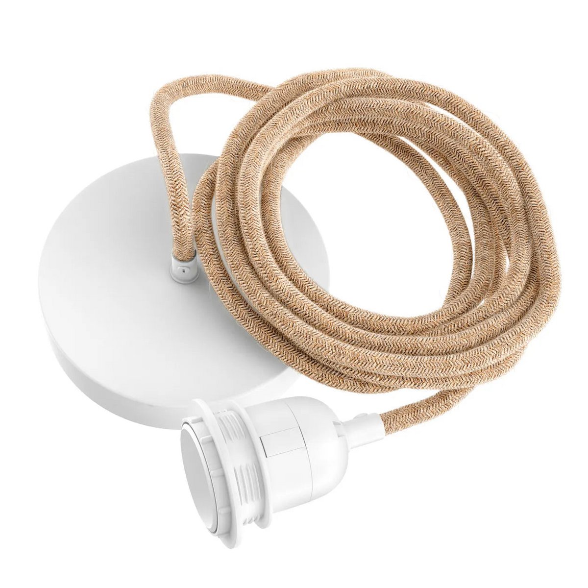 Bazar Bizar - Lampfitting 'Rope' (Naturel Wit, 1 fitting)