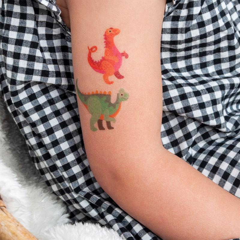 Rex London - Tijdelijke tattoos 'Dinosaurus' (2 vellen)