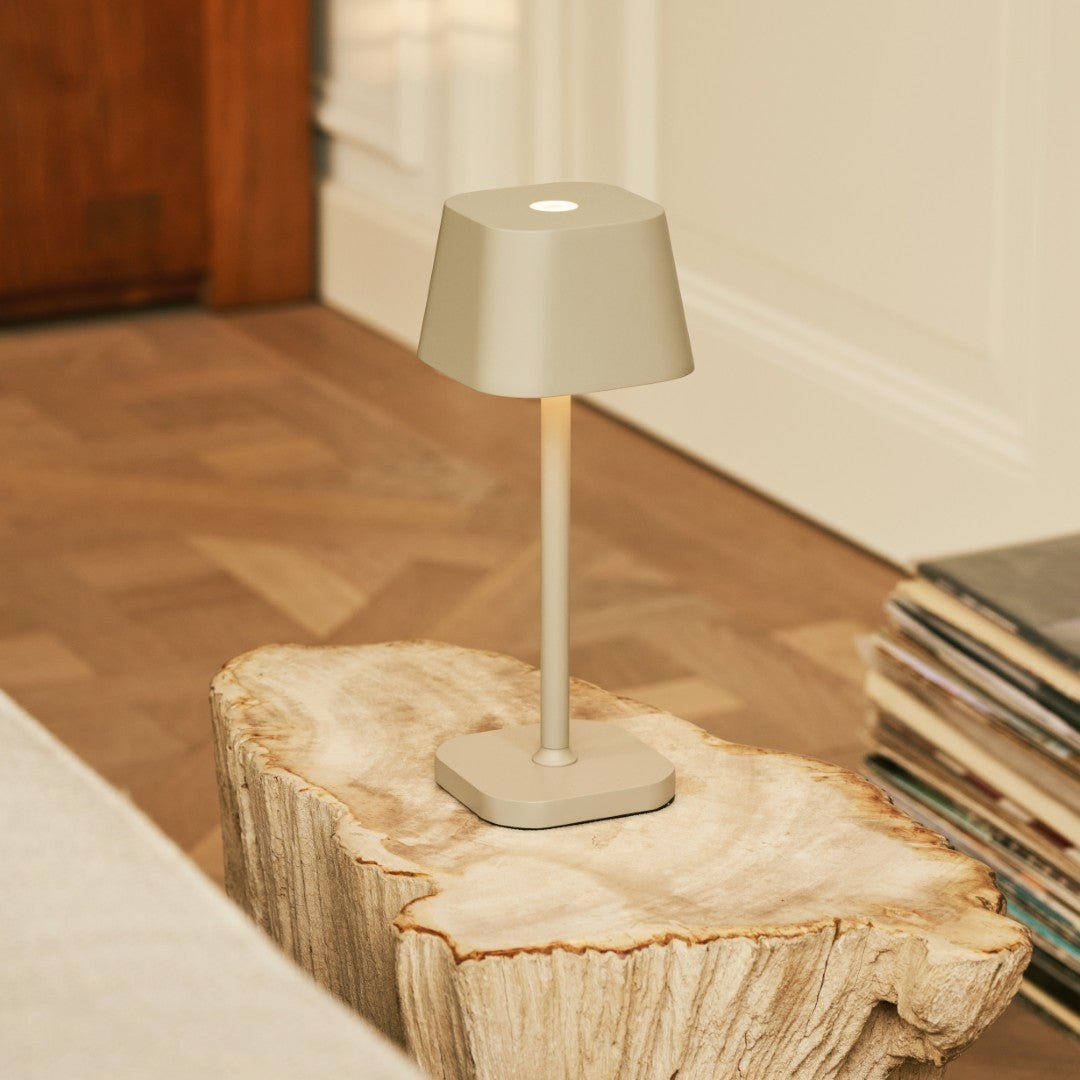 Tavellio-Amsterdam - Ava Shadow Gray - Oplaadbare tafellamp | Stijlvol, draadloos en dimbaar