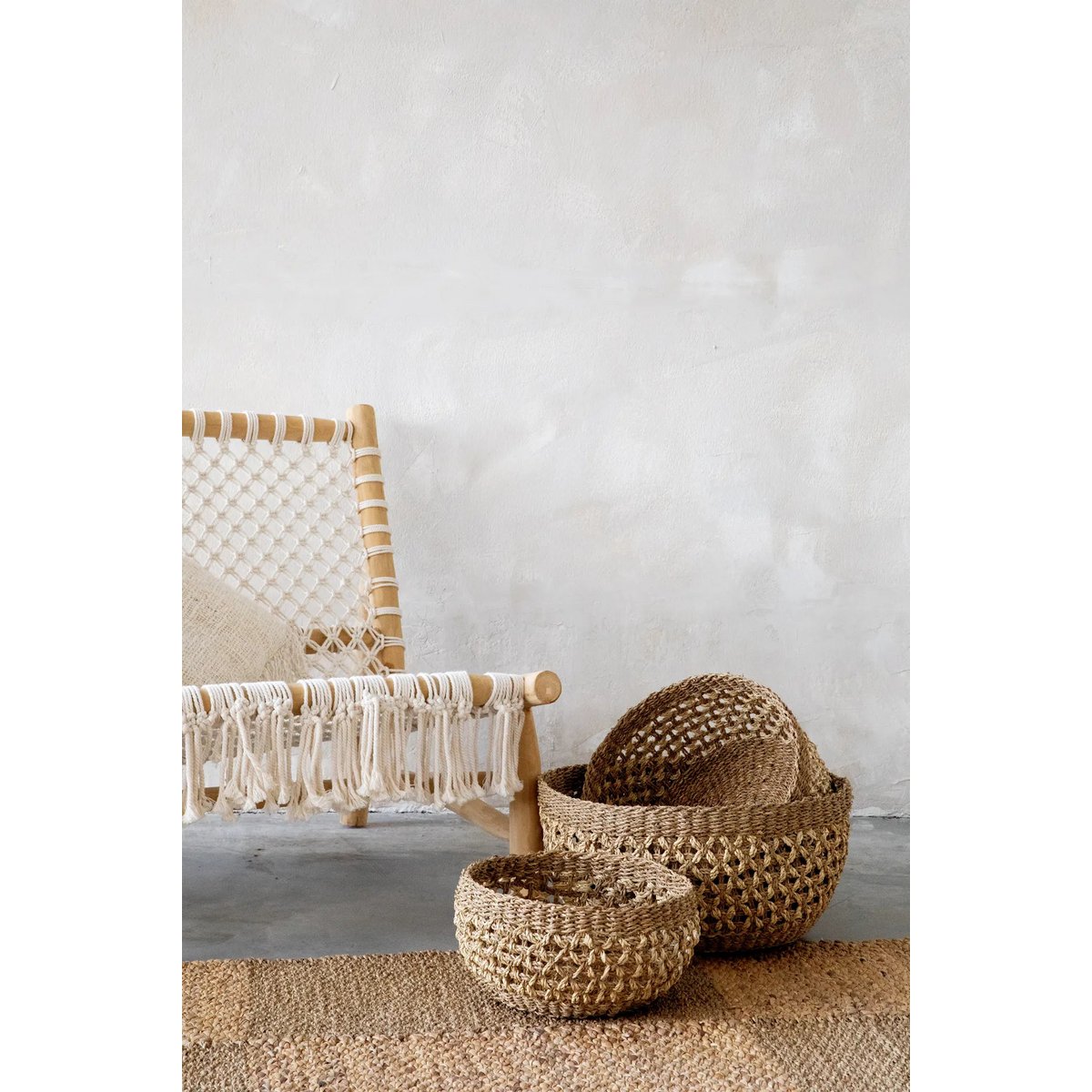 Bazar Bizar - Tapijt 'Paddle Field' (Naturel, 280x175)