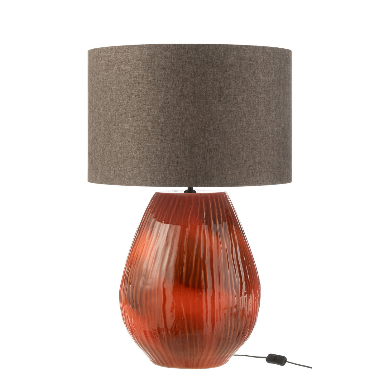 J-Line - Lamp Akane Keramiek Rood Large