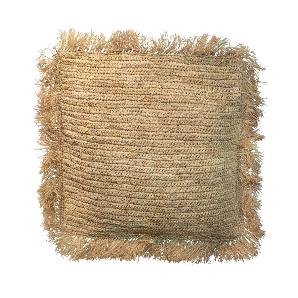 Bazar Bizar - Kussenhoes 'Raffia' (Naturel, 60x60)