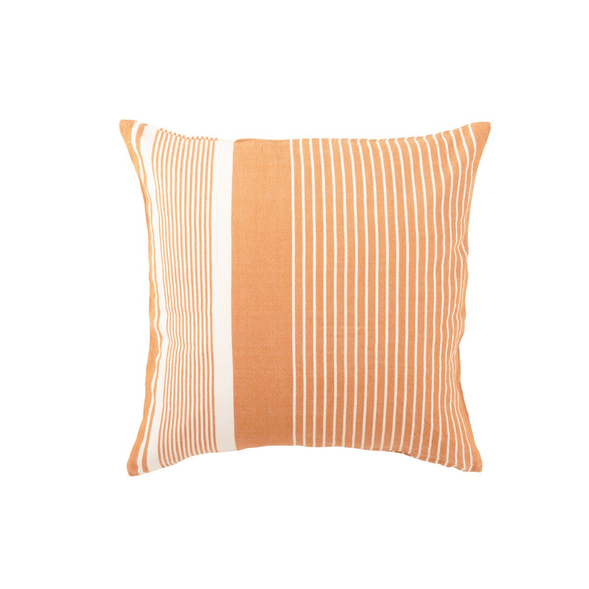 J-Line - Coussin décoratif Mik - Coton - Beige/Orange