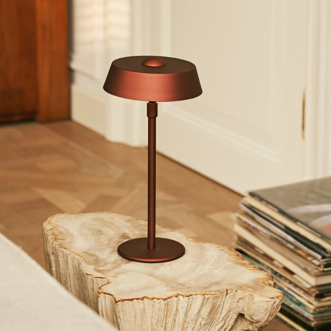 Tavellio-Amsterdam - Luca Bronze - USB -oplaadbare lamp L Minimalistisch, speels en dimpelbaar