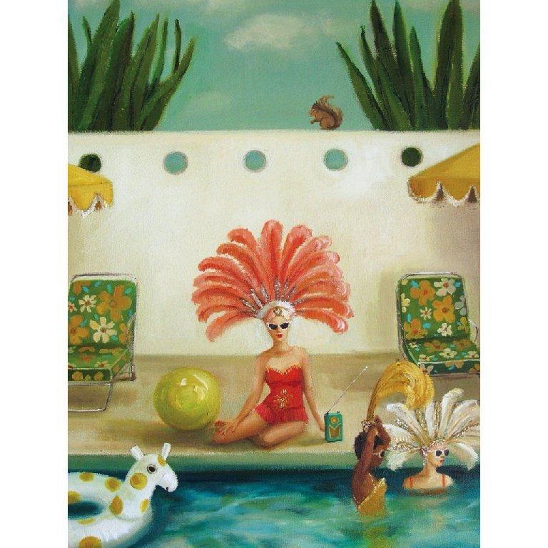 New York Puzzle Company - Puzzle 'Bord de piscine' (500 pièces)