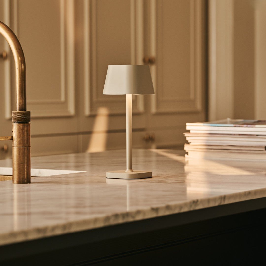 Tavellio-Amsterdam - Ava Shadow Gray - Oplaadbare tafellamp | Stijlvol, draadloos en dimbaar