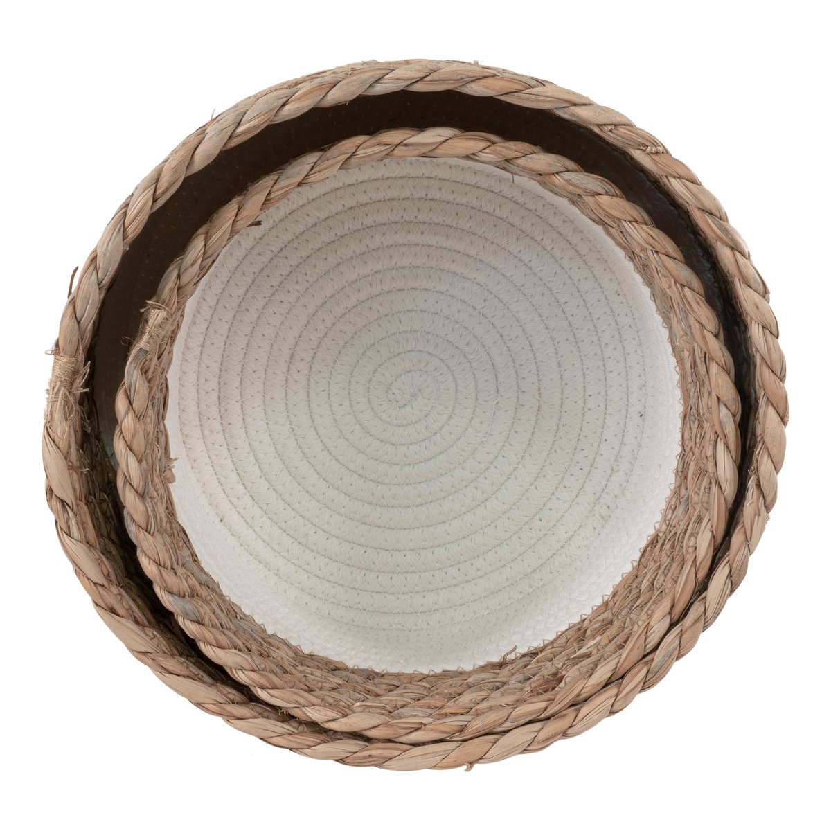 House Nordic - Paniers Tanta - Blanc/naturel, lot de 2