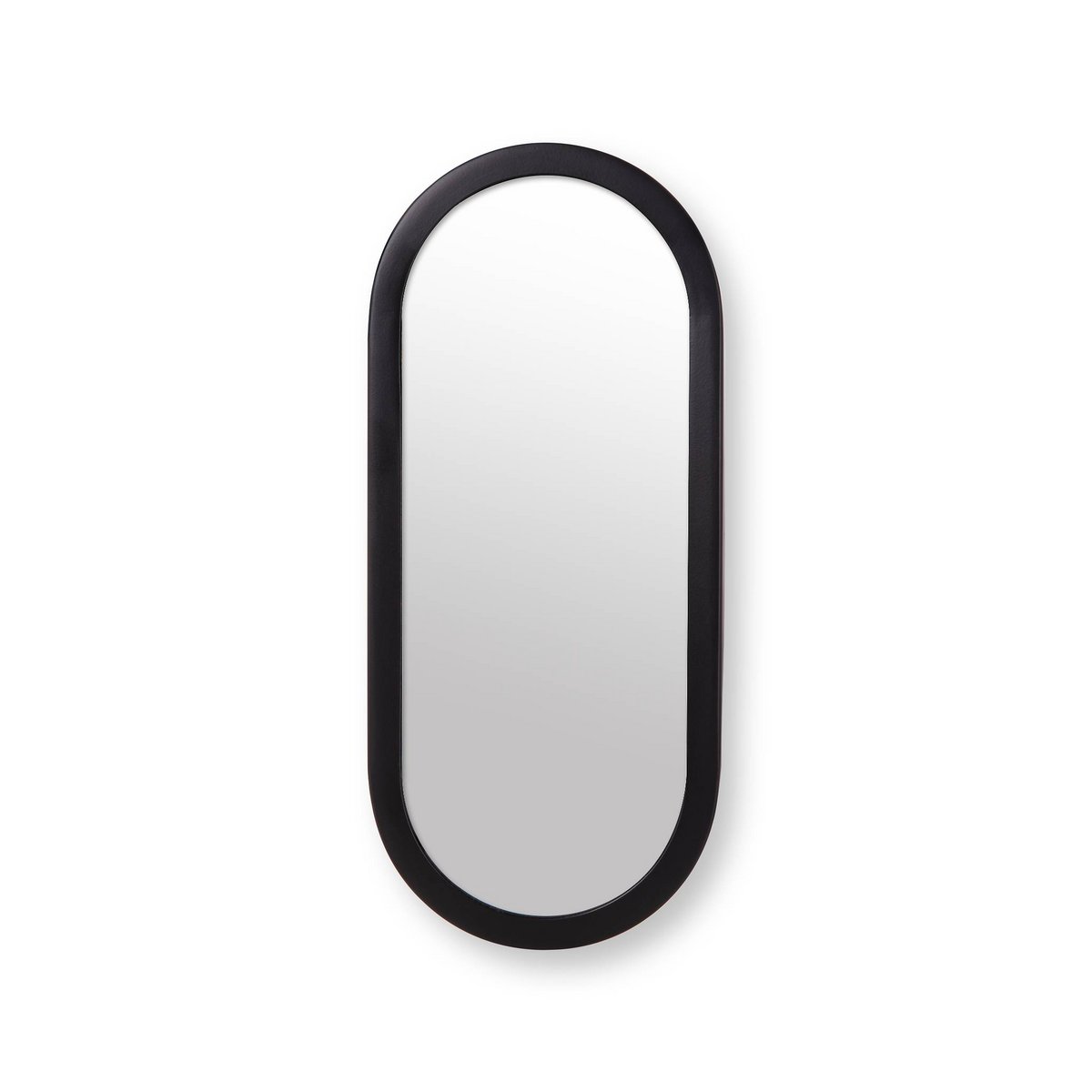 vtwonen - Miroir 'Ovale' (Noir, 30x70cm)