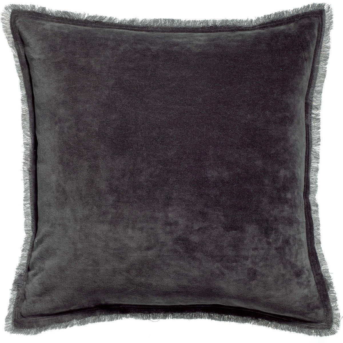 VIVARAISE - Coussin uni Fara Ombre 45 x 45