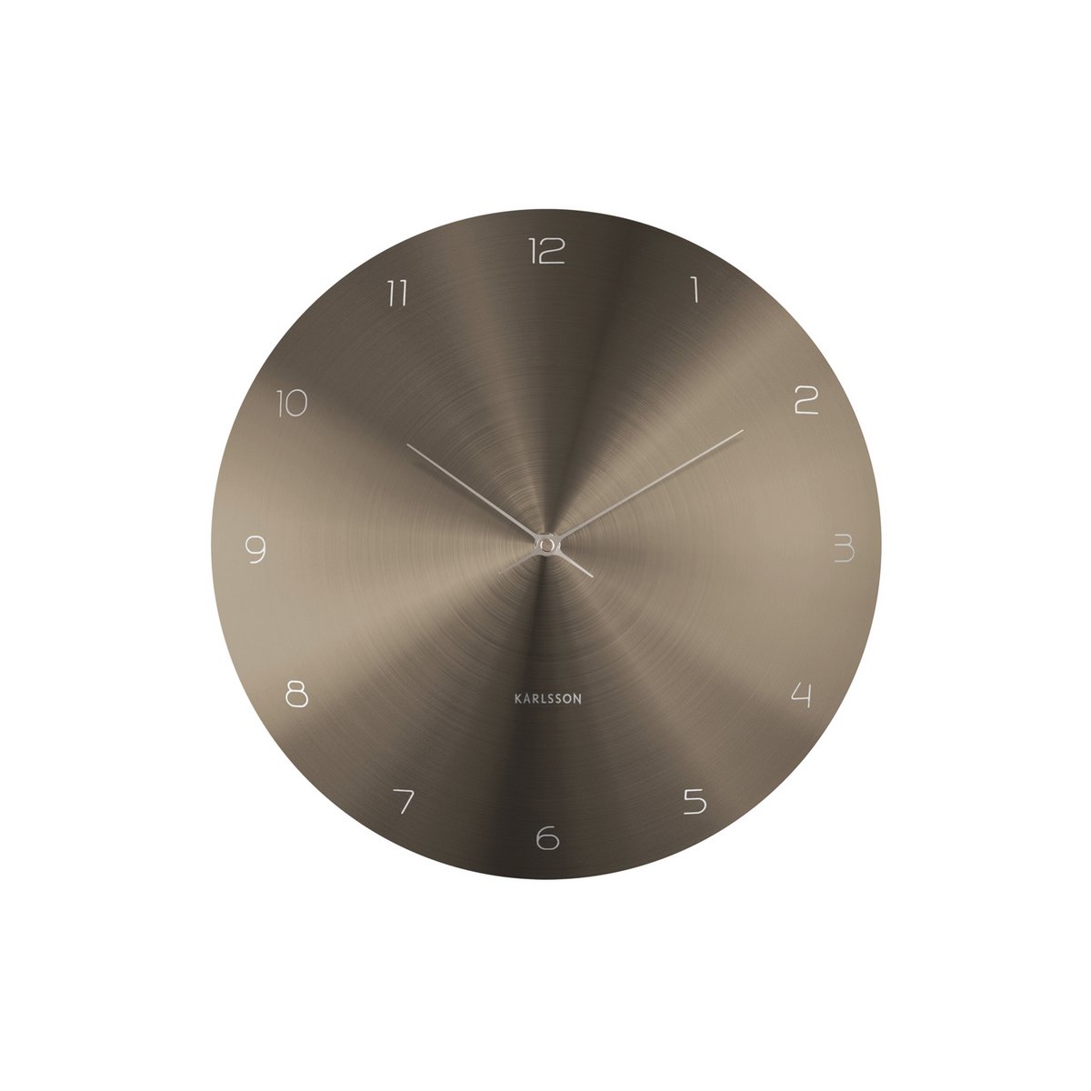 Karlsson - Horloge murale Dome Disc (Ø40cm) - KA5888SI