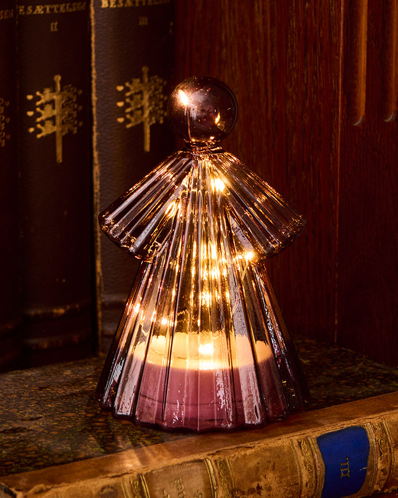 Sirius - Figurine LED 'Alberte' (14cm, Bordeaux)