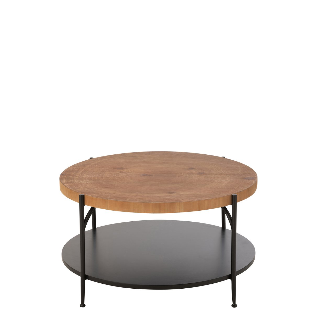 J-Line - Table basse Voni MDF/Fer Noir/Naturel