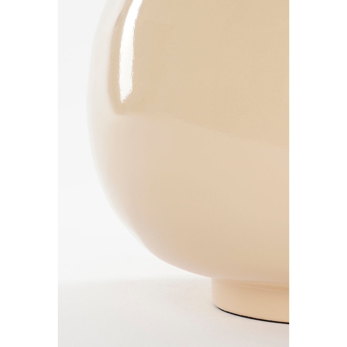 Glimmerdekorationen - Boyd Vase - H37 x Ø26 cm - Metall - Beige