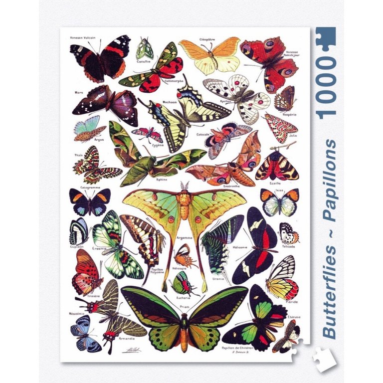 New York Puzzle Company - Puzzle 'Butterflies~Papillons' (1000 Teile)