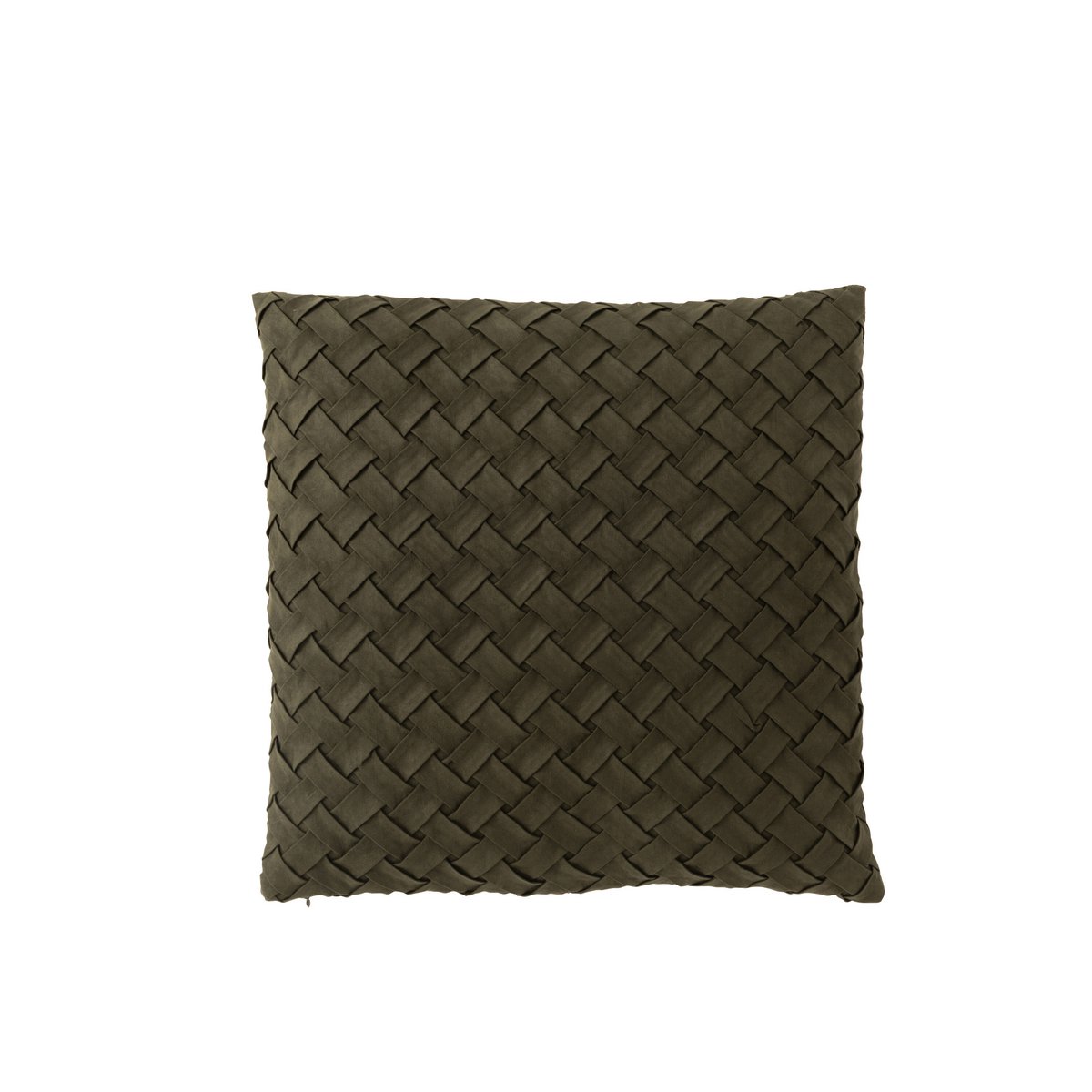 J-Line - Coussin tissé - Polyester - Vert